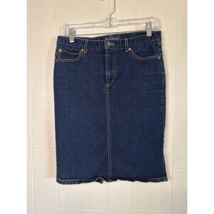 Earl Jean knee length denim skirt medium